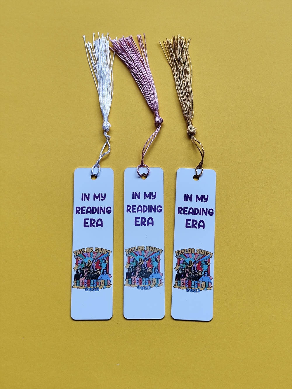 3/$25💙Taylor Swift Themed 'In My Reading Era' Bookmark - Assorted Tassel Colors